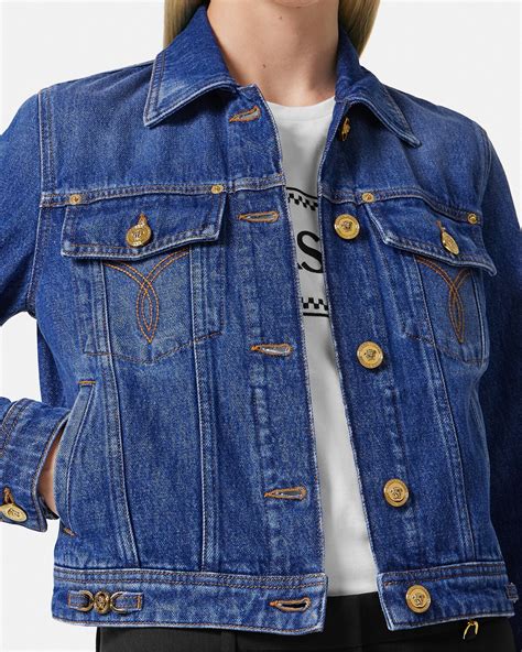 denim jacket versace|Versace jacket price.